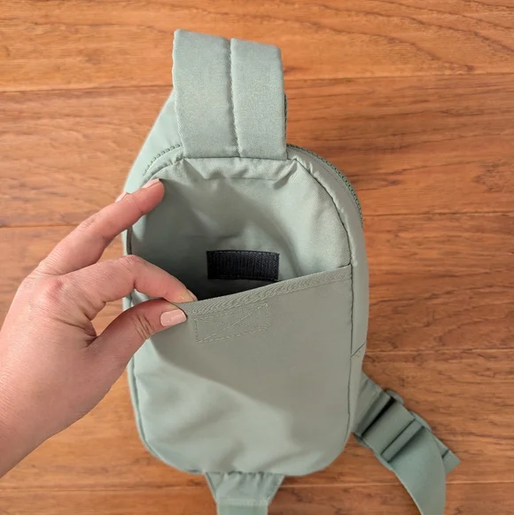 adidas Sage Green Essentials Crossbody Sling Bag - Picture 3 of 5